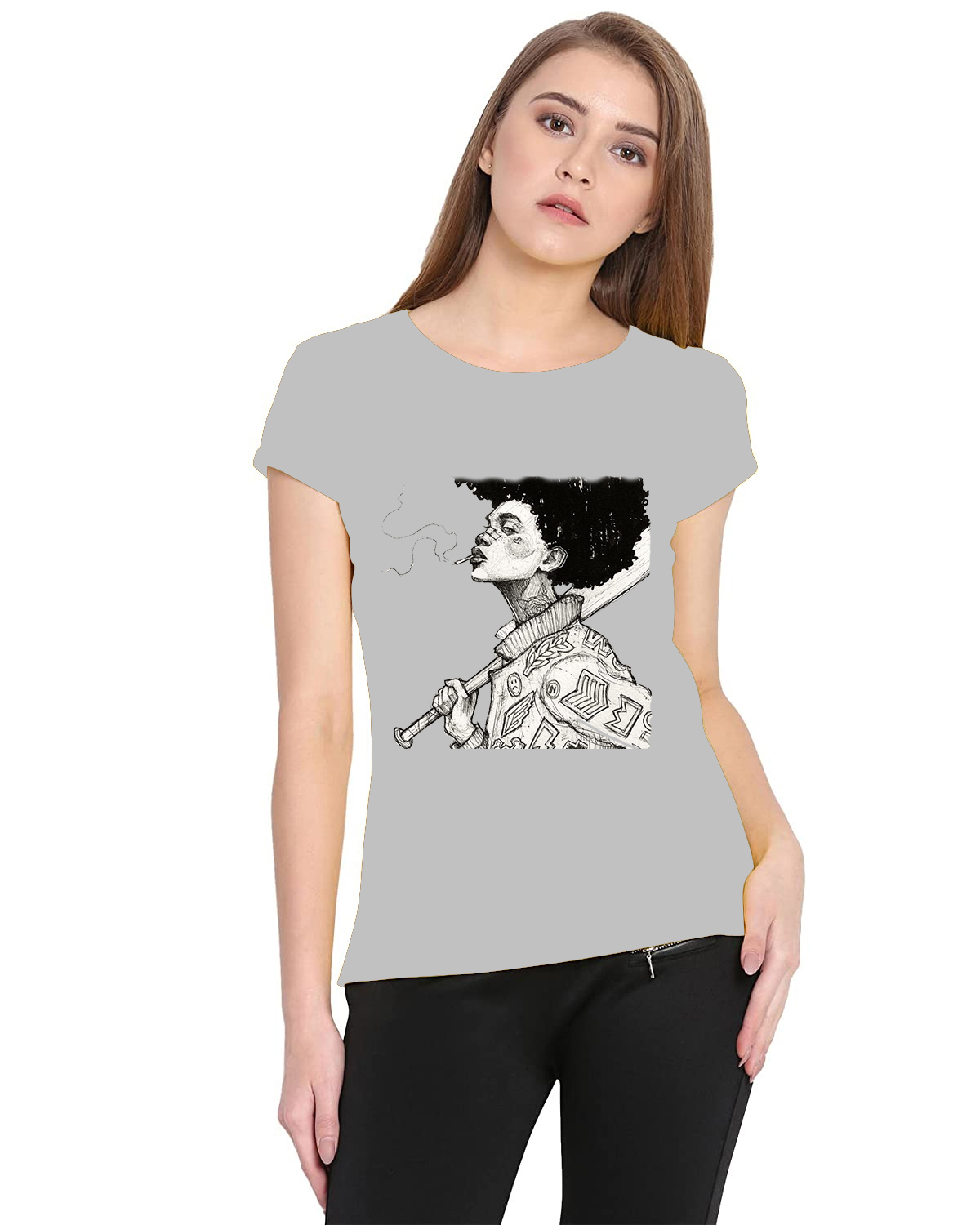 women grey mellange 108