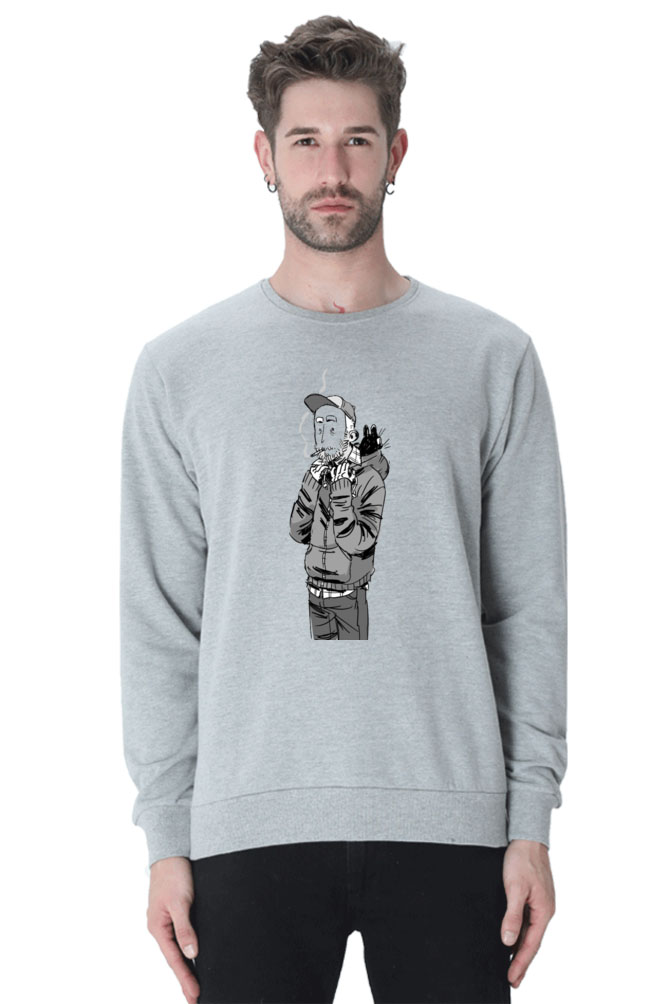 men 232 grey melange