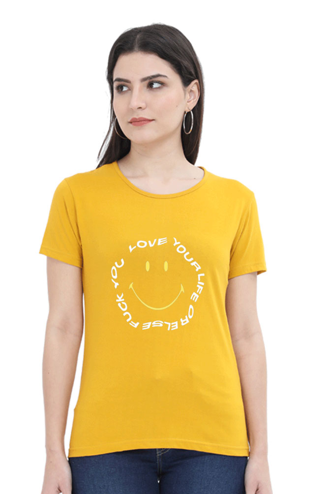 smiley art 24 mustard yellow
