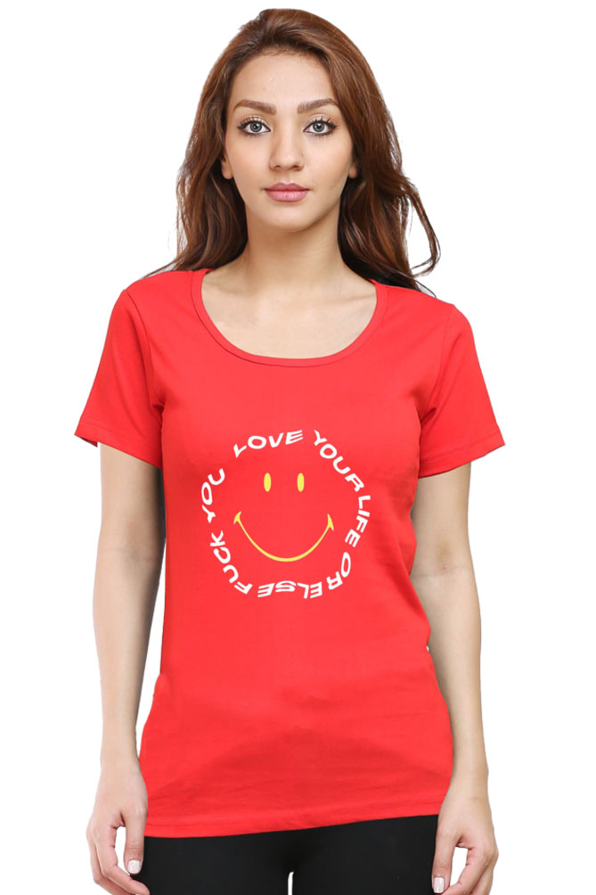 smiley art 24 red
